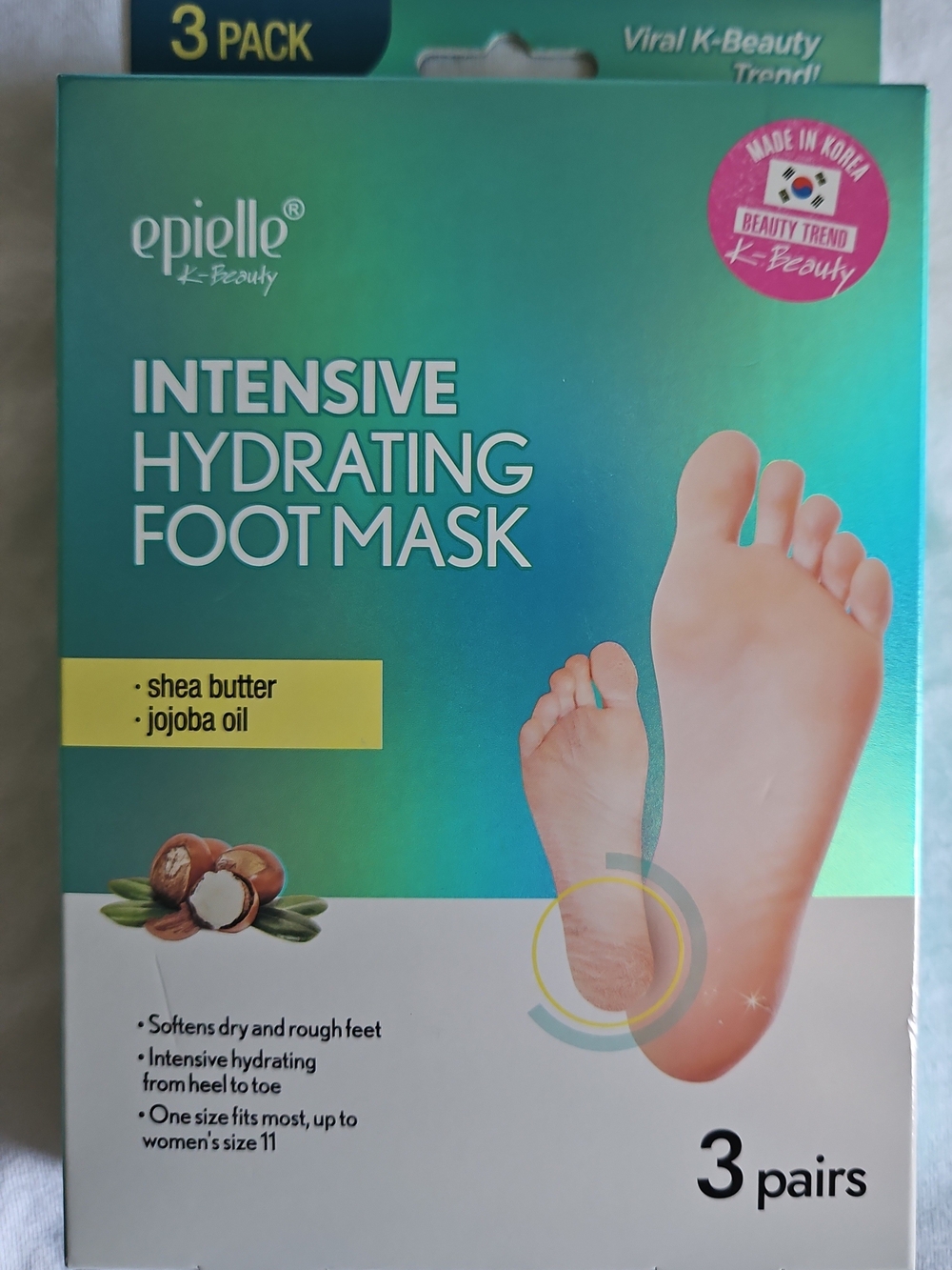 Intensive Hydrating Foot Mask - Blue/Green